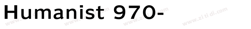 Humanist 970字体转换